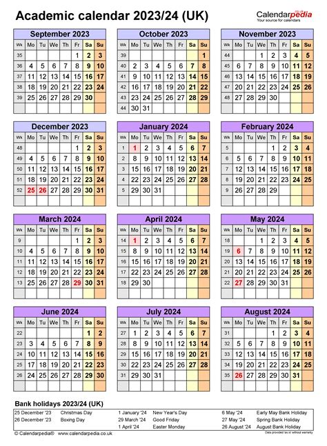 Radford Calendar